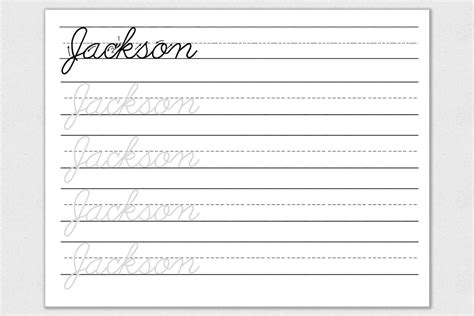 write my name in cursive.
